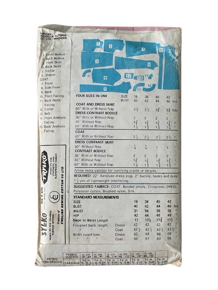 Maudella 5822 Womens Size 18-22 Dress Coat FF