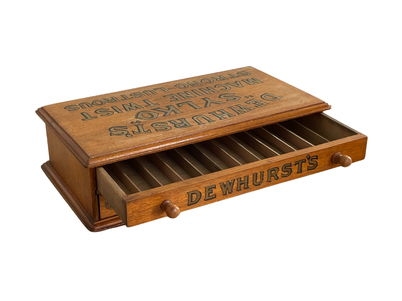 Antique Dewhurst Sylko Spool Cabinet – Circa 1920