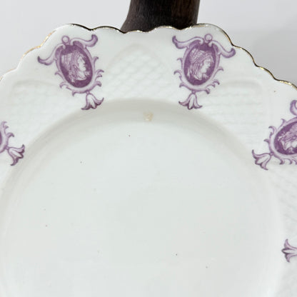Pre-War Paragon China Purple Cameo Tea Set Cups Saucers Milk Sugar Plate