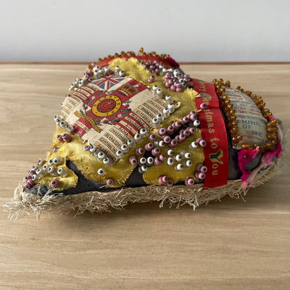 Antique WW1 Regimental Silk Sweetheart Pin Cushion