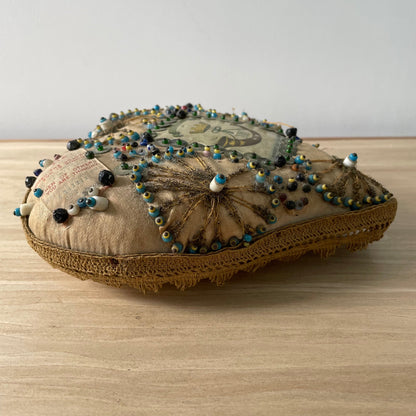 Antique WW1 Regimental Silk Sweetheart Pin Cushion