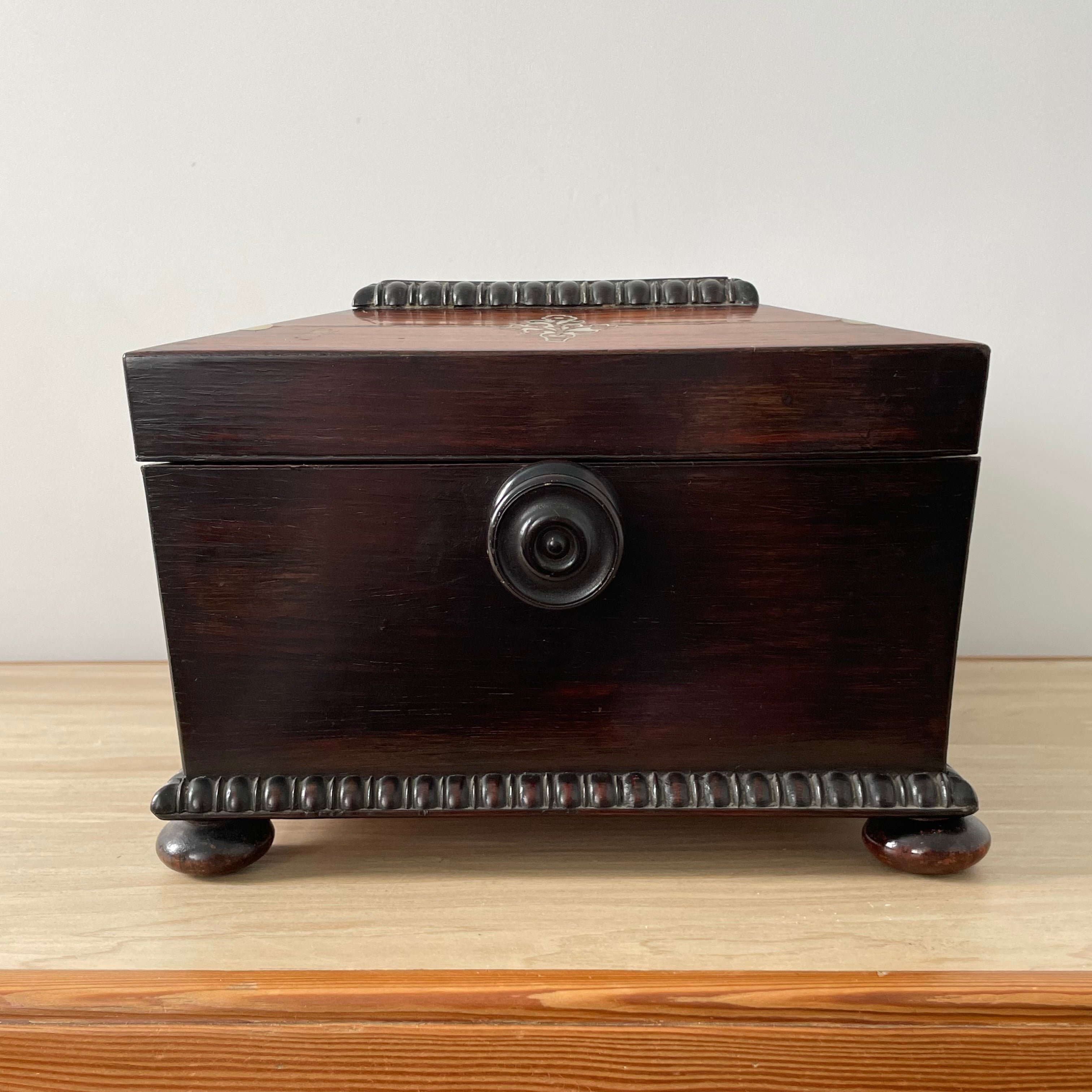 Antique Rosewood Sewing Box – Dated 1839 with Original Tools &amp; Provenance