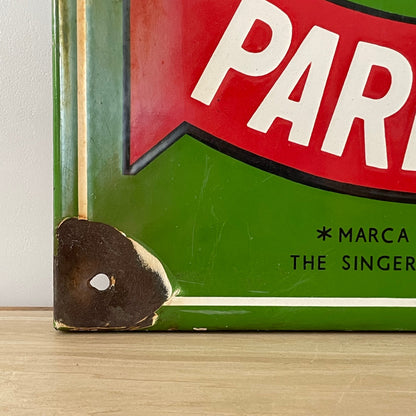 1940s Singer Shop Advertising Enamel Sign