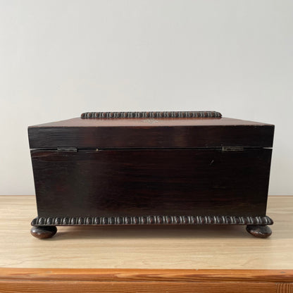Antique Rosewood Sewing Box – Dated 1839 with Original Tools &amp; Provenance
