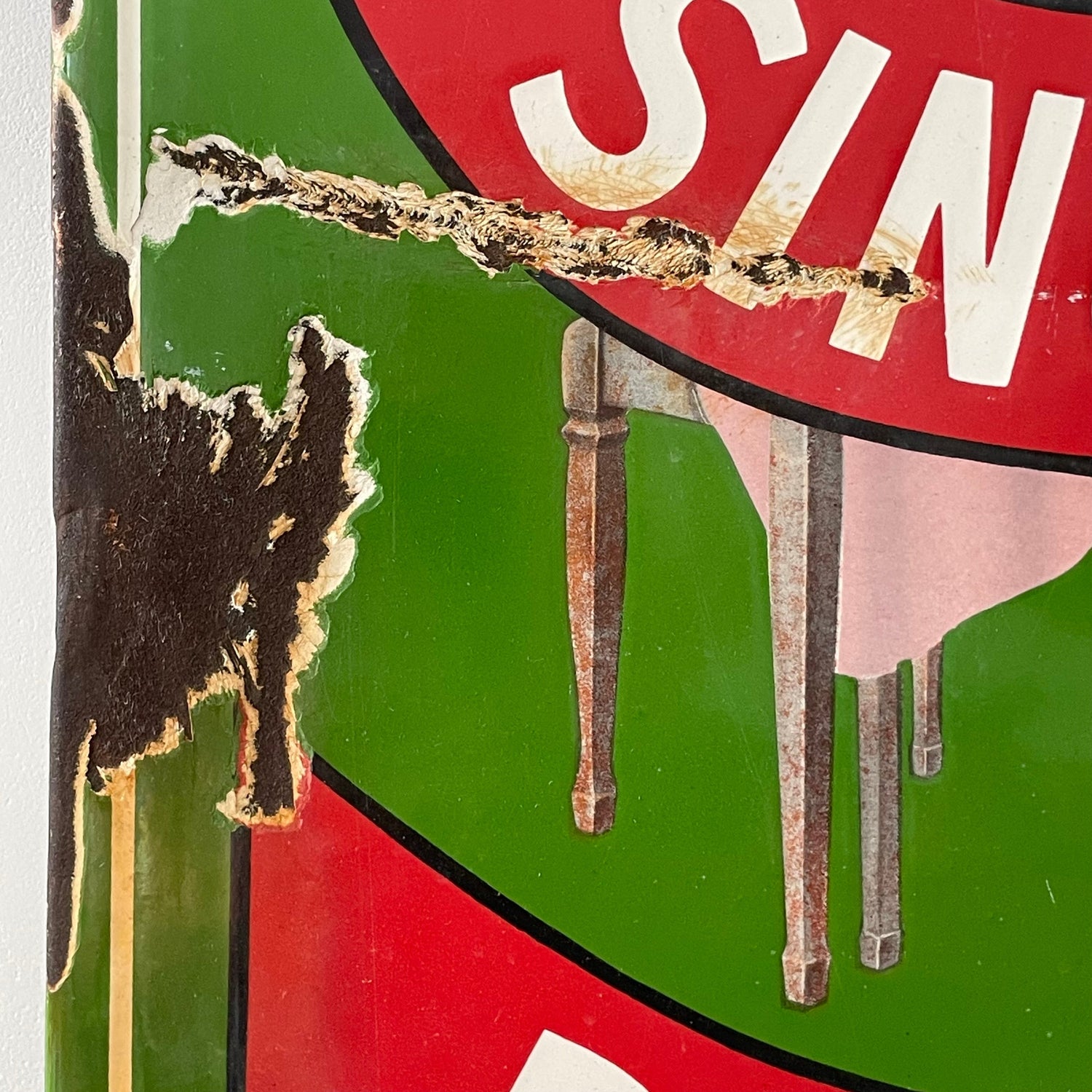 1940s Singer Shop Advertising Enamel Sign