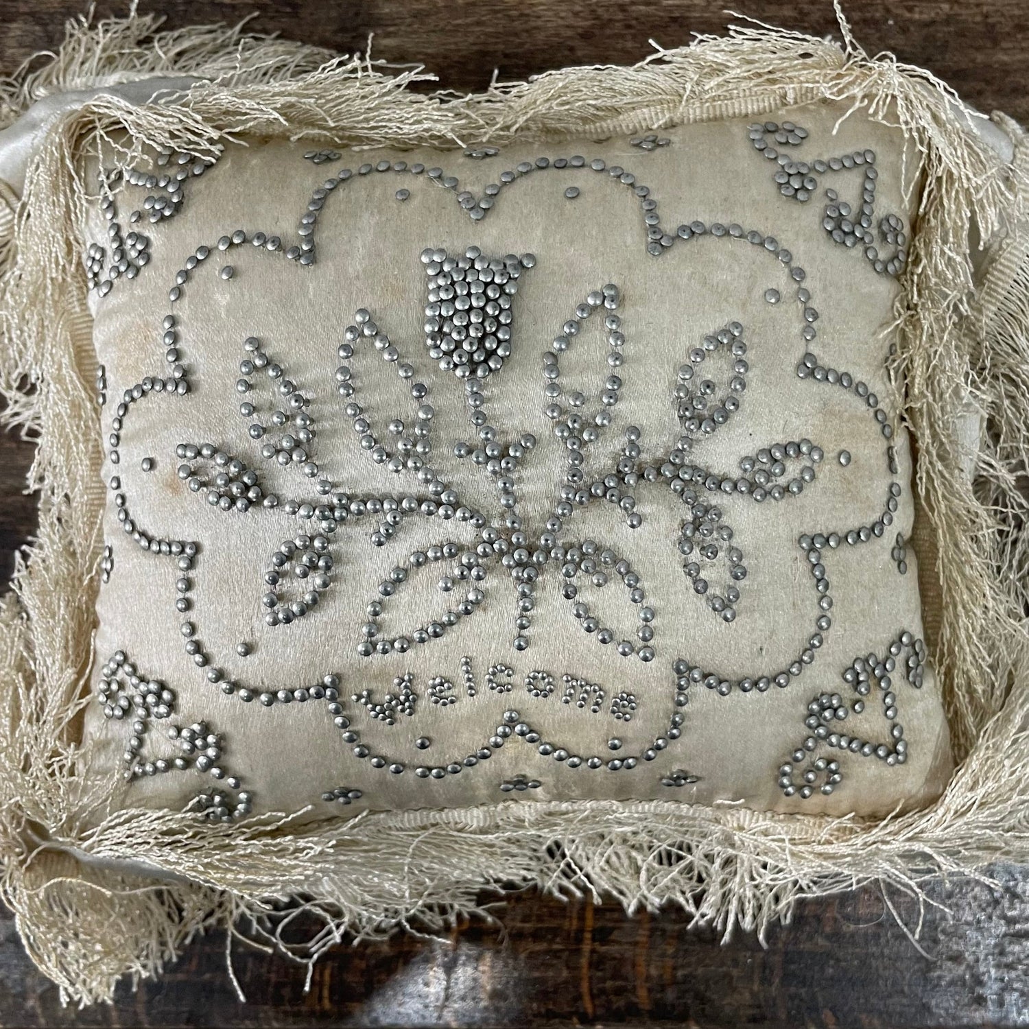 Antique Cream Silk Layette &