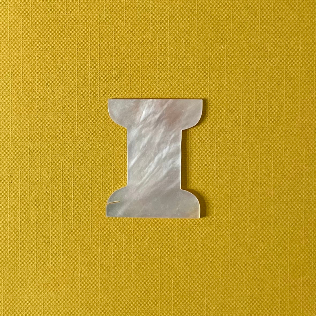 Antique Spool-Shaped Thread Winder in Mother-of-Pearl c.1850-70s