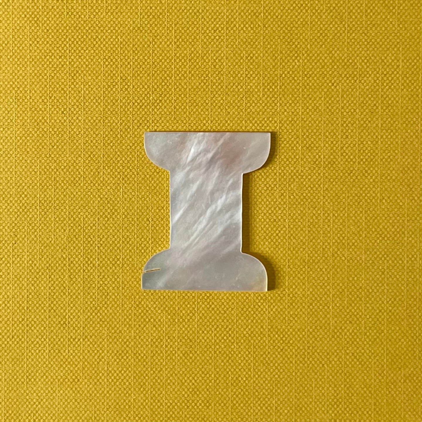 Antique Spool-Shaped Thread Winder in Mother-of-Pearl c.1850-70s