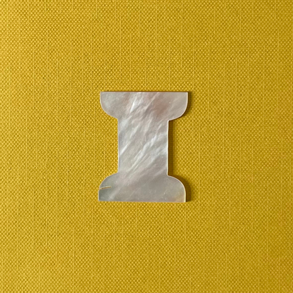 Antique Spool-Shaped Thread Winder in Mother-of-Pearl c.1850-70s