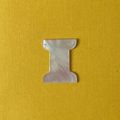 Antique Spool-Shaped Thread Winder in Mother-of-Pearl c.1850-70s