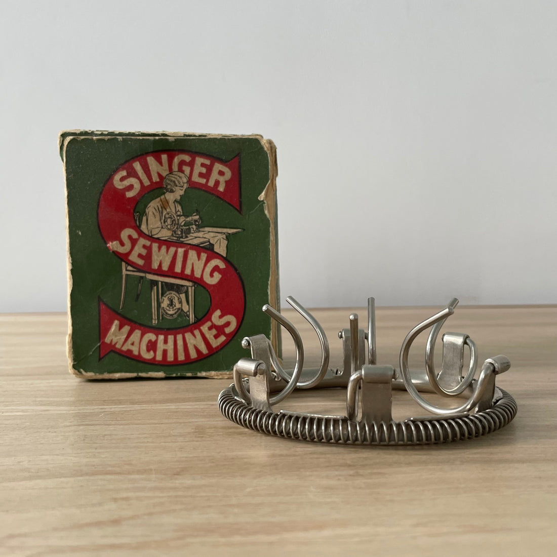 Singer Stocking Darner No. 35776 – Original Boxed Sewing Machine Attachment c. 1910-1925