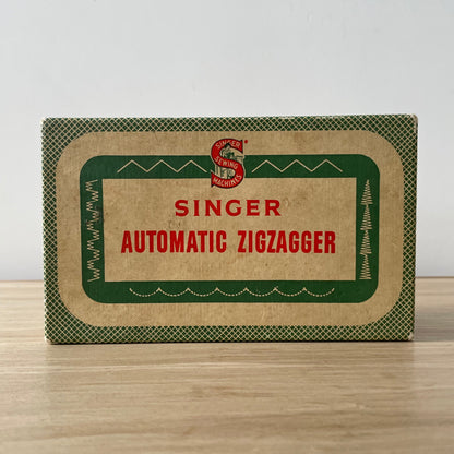 Singer Automatic Zigzagger Model 161157 – Original Box, 4 Cams &amp; Manual – 1950s Vintage