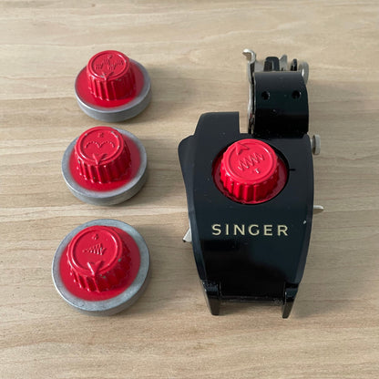 Singer Automatic Zigzagger Model 161157 – Original Box, 4 Cams &amp; Manual – 1950s Vintage