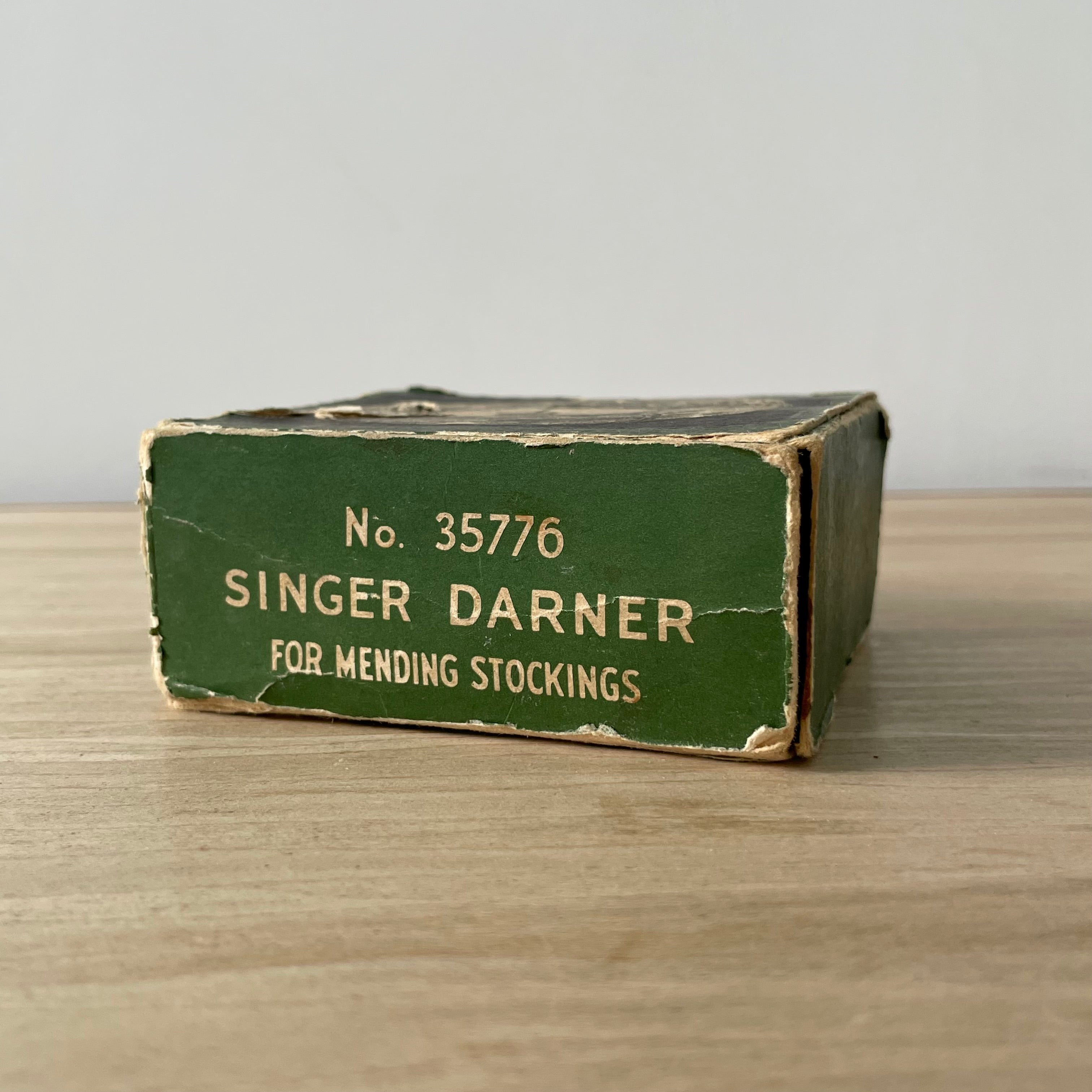 Singer Stocking Darner No. 35776 – Original Boxed Sewing Machine Attachment c. 1910-1925