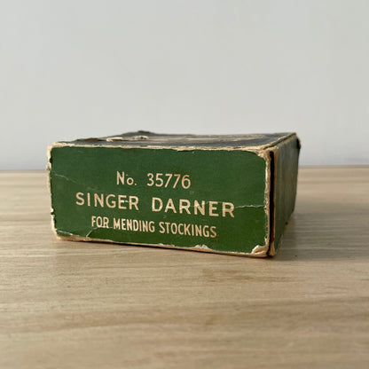 Singer Stocking Darner No. 35776 – Original Boxed Sewing Machine Attachment c. 1910-1925