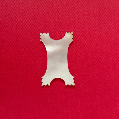 Antique Mother of Pearl Thread Winder – Fine-Toothed (Small) c.1850-1880s