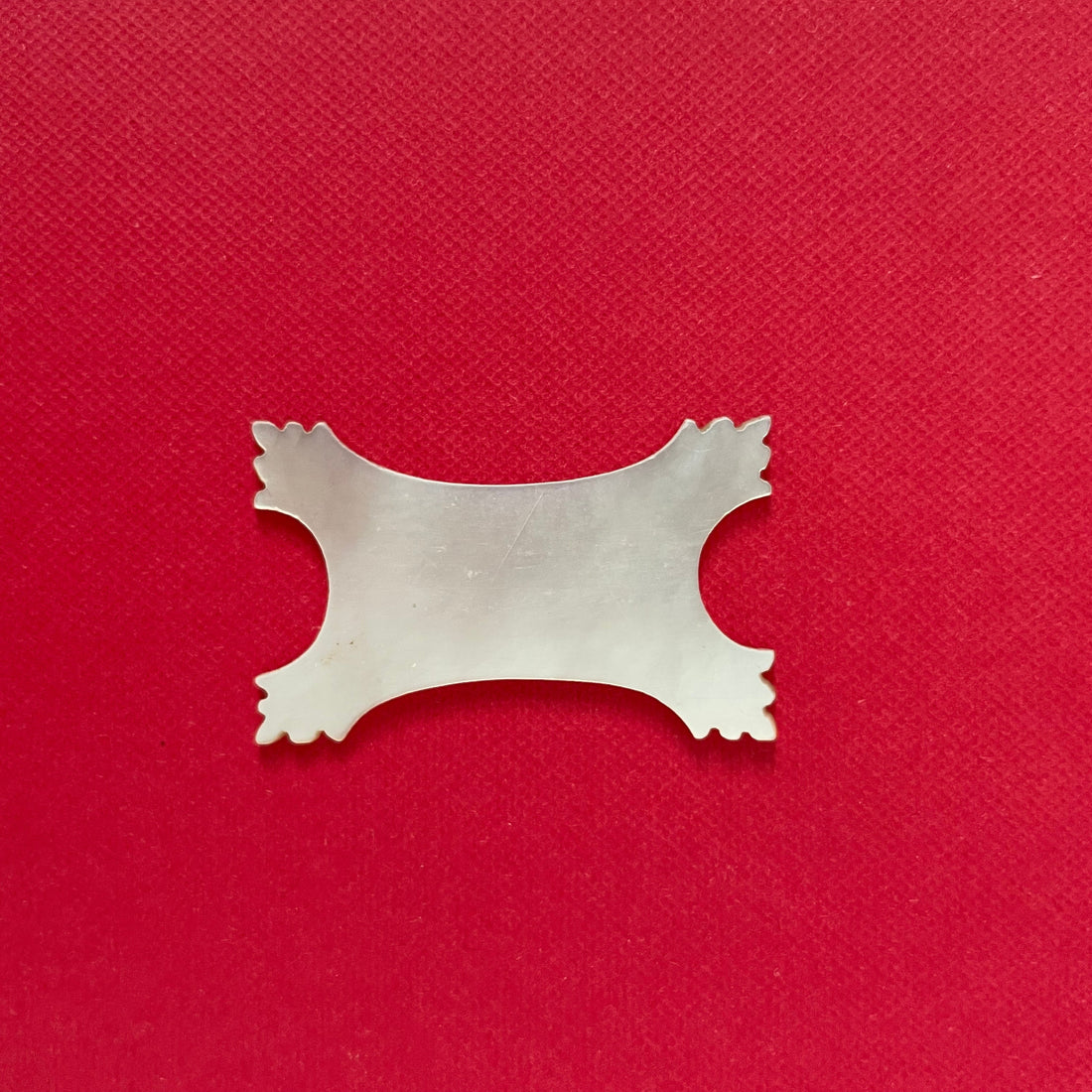 Antique Mother of Pearl Thread Winder – Fine-Toothed (Small) c.1850-1880s