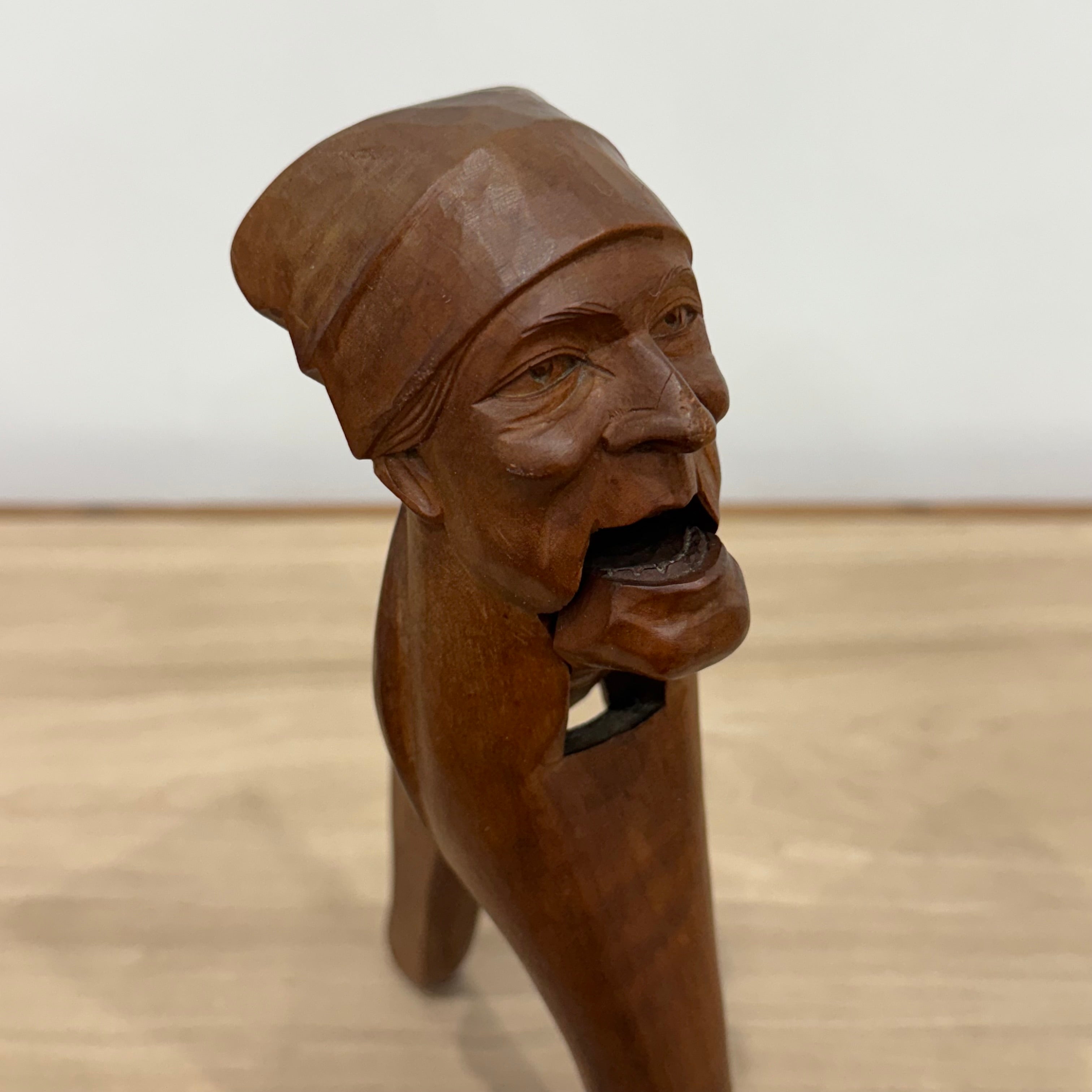 Hand Carved Wooden Figural Nutcracker Folk Art