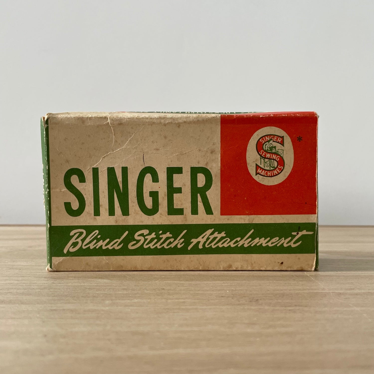 Singer Blind Stitch Attachment 86649 with Box &amp; Manual 221/222K - 1950s