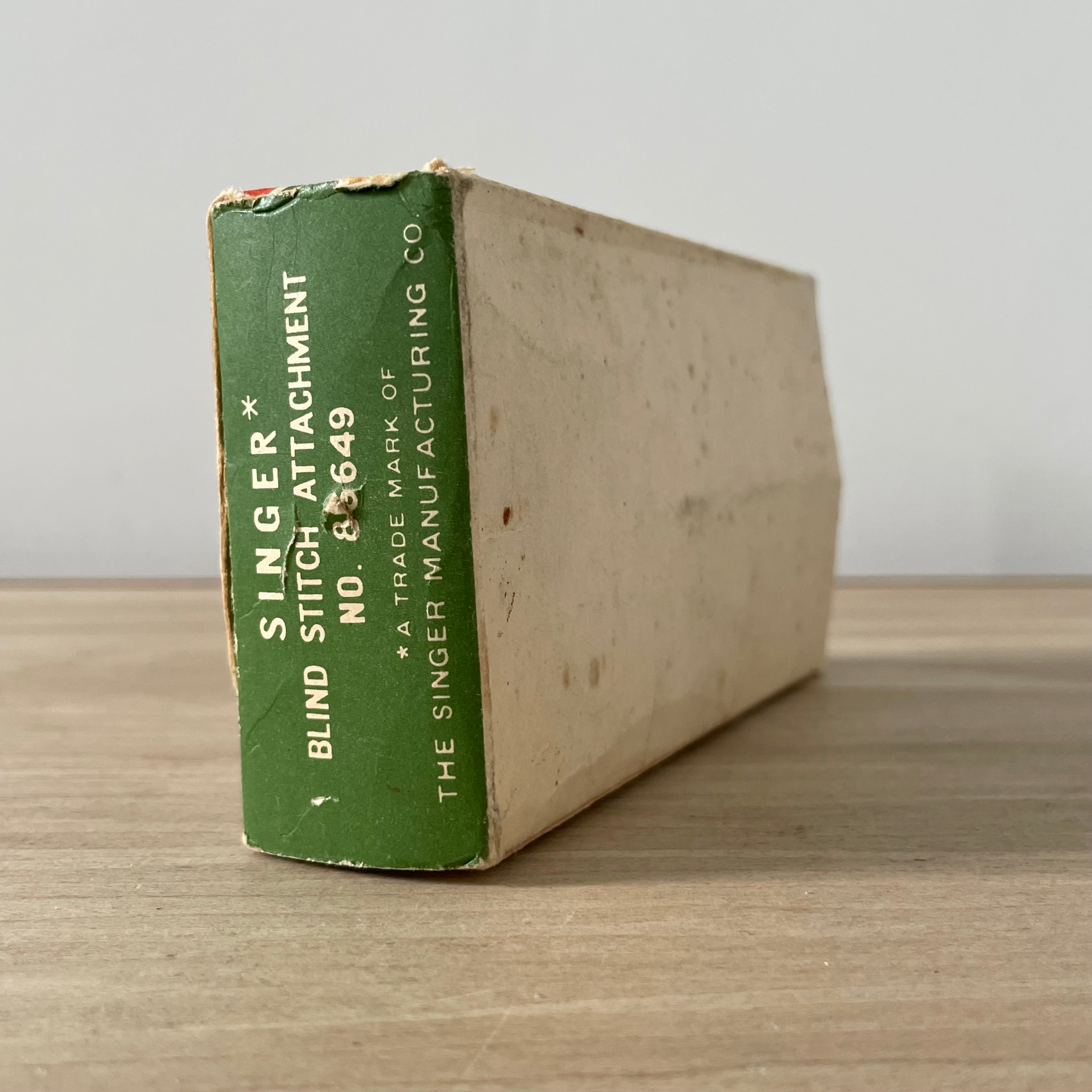 Singer Blind Stitch Attachment 86649 with Box &amp; Manual 221/222K - 1950s