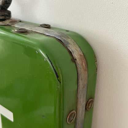 Vintage British Railway Enamel Sign – &quot;WAY OUT AND LADIES ROOM&quot;