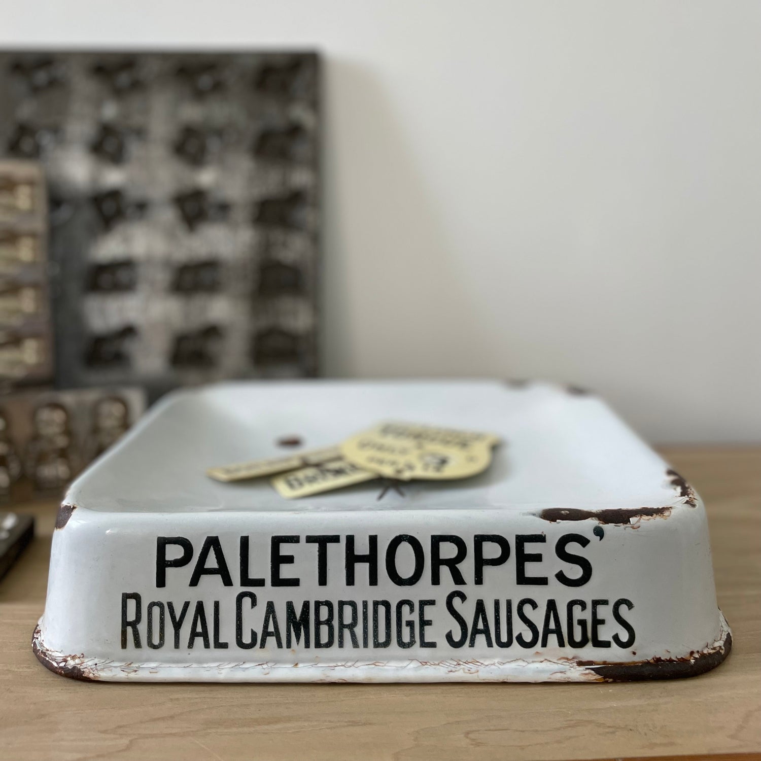 Palethorpes’ Royal Cambridge Sausages Shop Display Tray