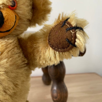Vintage Merrythought Cheeky Bear Mohair Teddy 1960s 1970s Bells in Ears Label