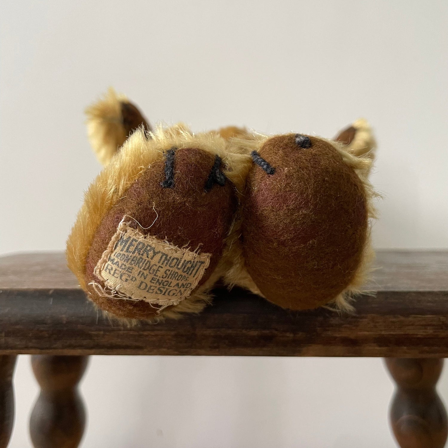 Vintage Merrythought Cheeky Bear Mohair Teddy 1960s 1970s Bells in Ears Label