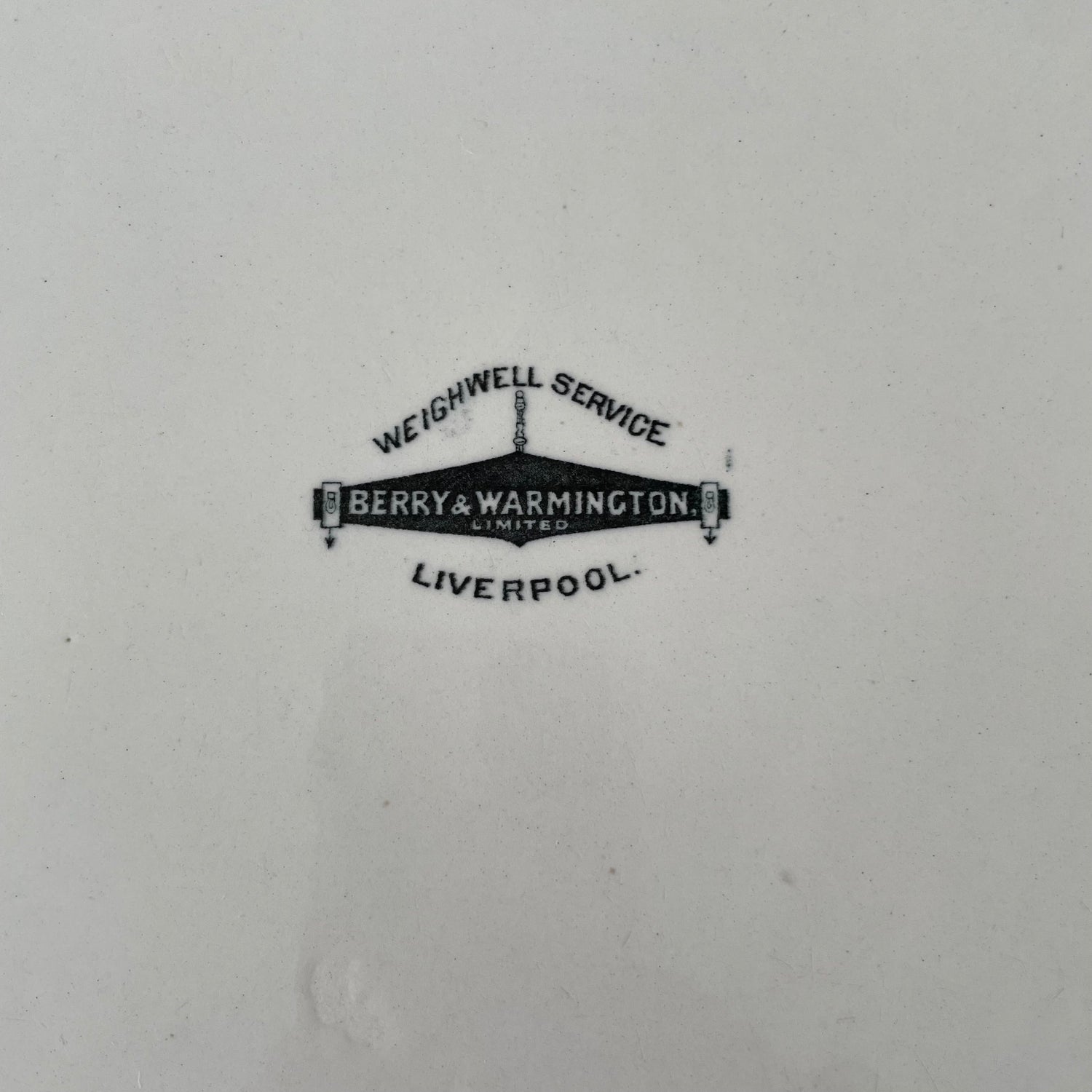 Antique Ironstone Margarine Slab – Berry &amp; Warmington Liverpool c.1920s