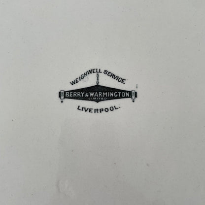 Antique Ironstone Margarine Slab – Berry &amp; Warmington Liverpool c.1920s