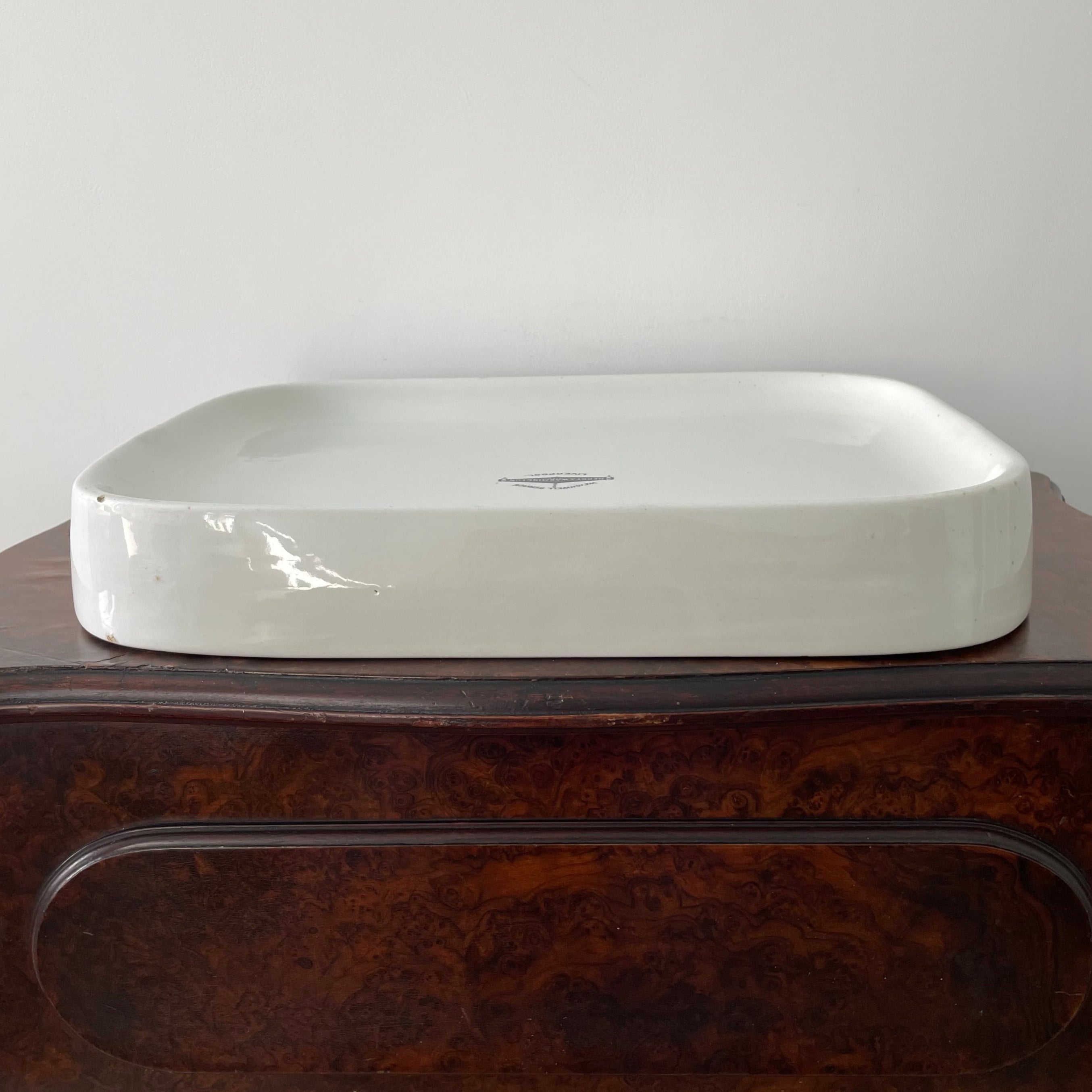 Antique Ironstone Margarine Slab – Berry &amp; Warmington Liverpool c.1920s