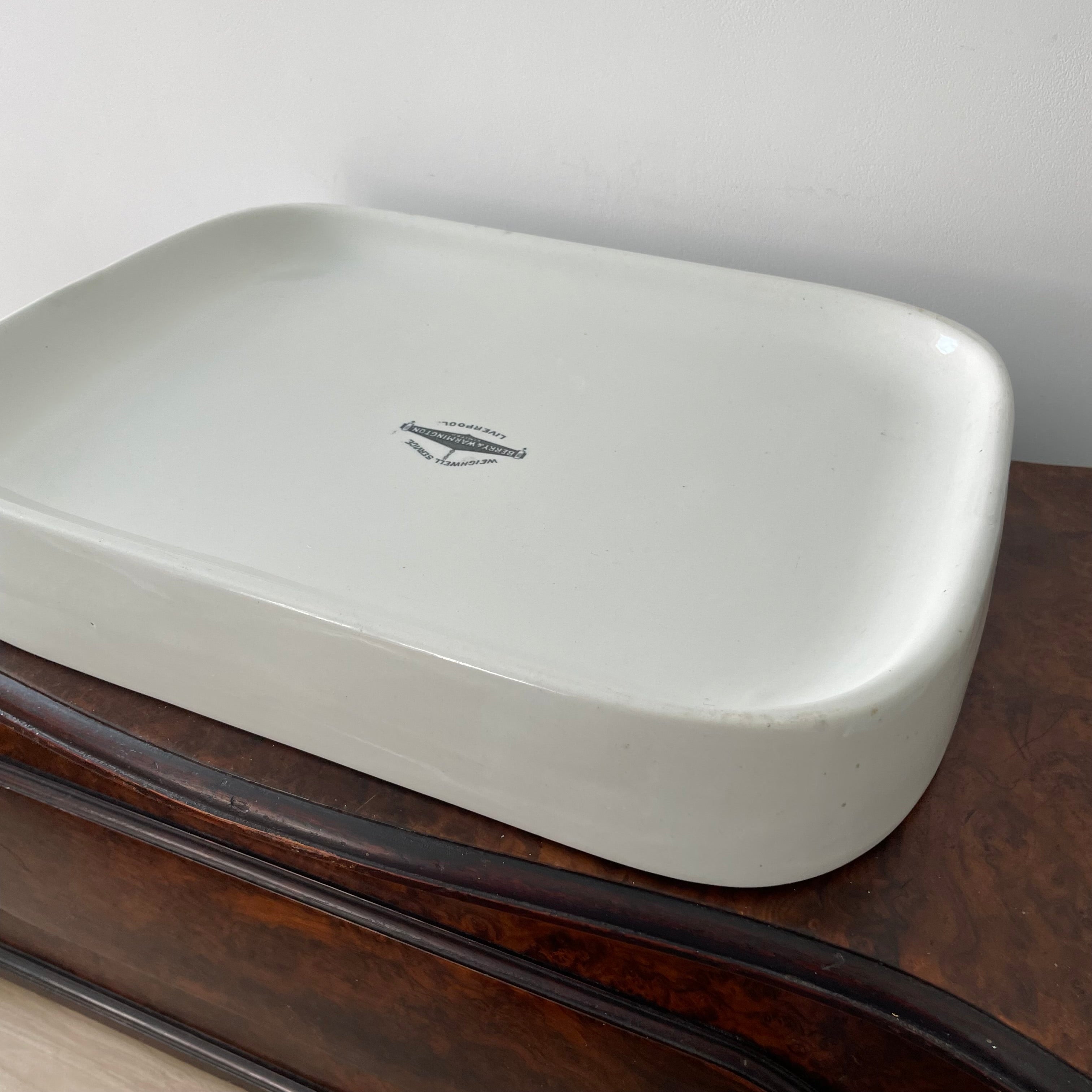 Antique Ironstone Margarine Slab – Berry &amp; Warmington Liverpool c.1920s