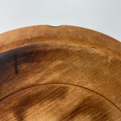 Antique Edwardian Carved Wooden Breadboard – Early 20th Century Kitchenalia