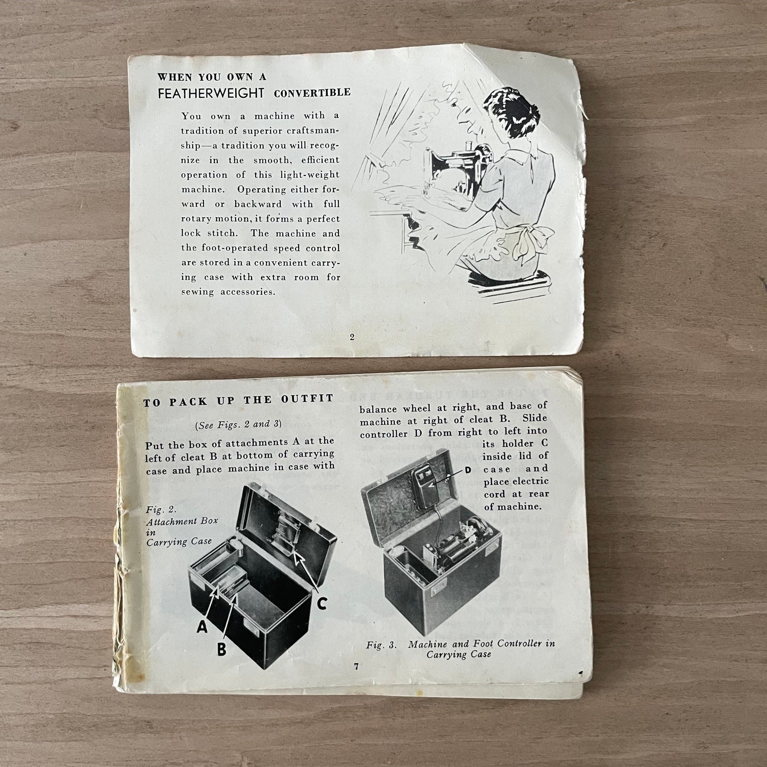 1960 Singer 222k Featherweight Sewing Machine Red “S”