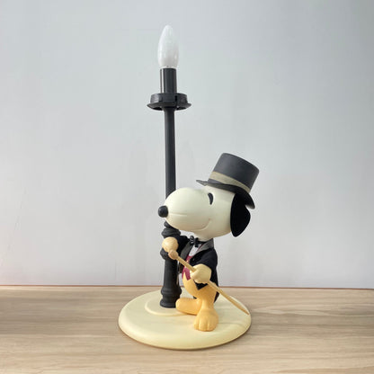 Vintage 1970s Nuova Linea Zero Snoopy Lamp Italy - Peanuts Top Hat Cane Light