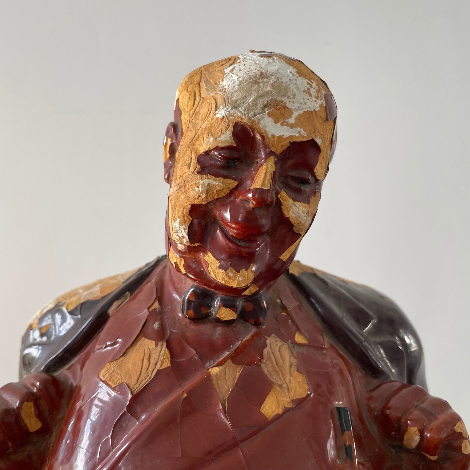 Antique Waterman’s “His Bosom Friend” Advertising Figure – Early 20th Century Plaster Bust