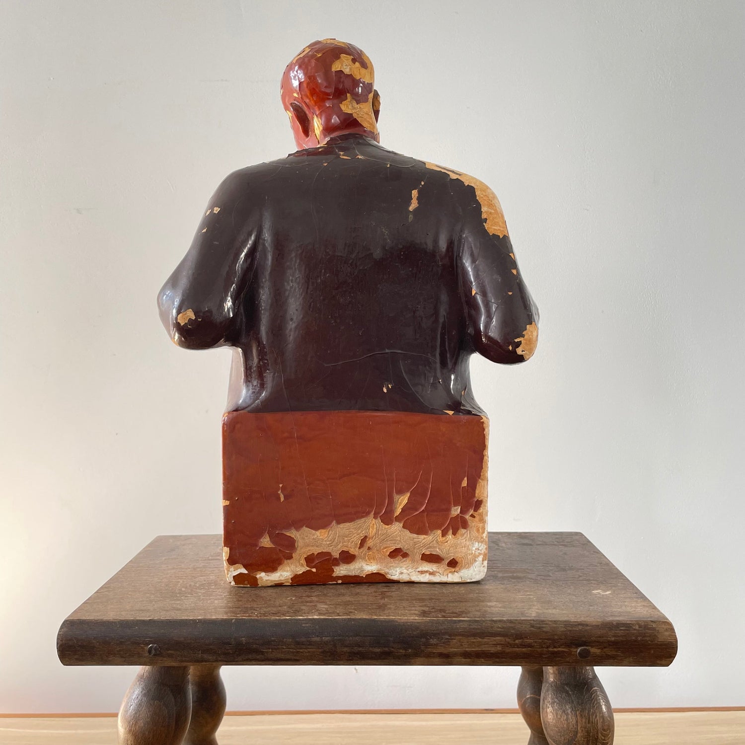 Antique Waterman’s “His Bosom Friend” Advertising Figure – Early 20th Century Plaster Bust