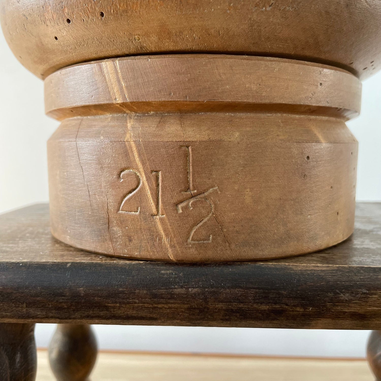Antique Wooden Milliner’s Hat Block – Dome Form – Early 20th Century