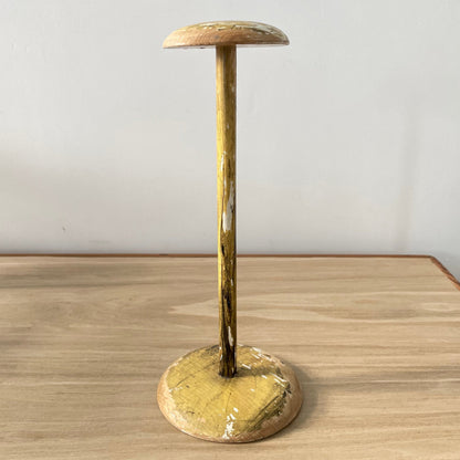 Vintage Lightweight Wooden Hat Stand – Painted Finish, Millinery Display