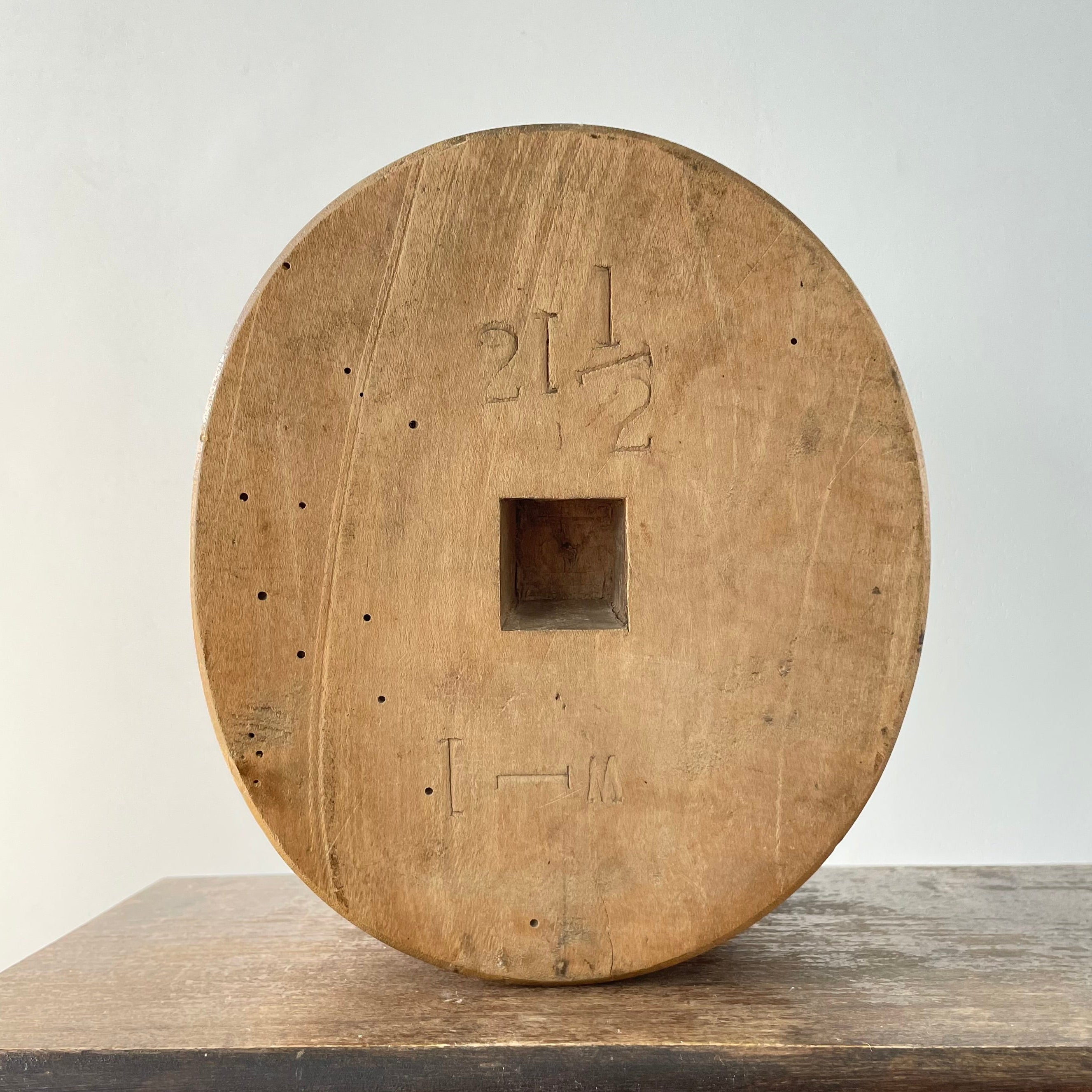 Antique Wooden Milliner’s Hat Block – Dome Form – Early 20th Century