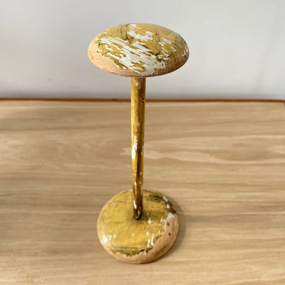 Vintage Lightweight Wooden Hat Stand – Painted Finish, Millinery Display