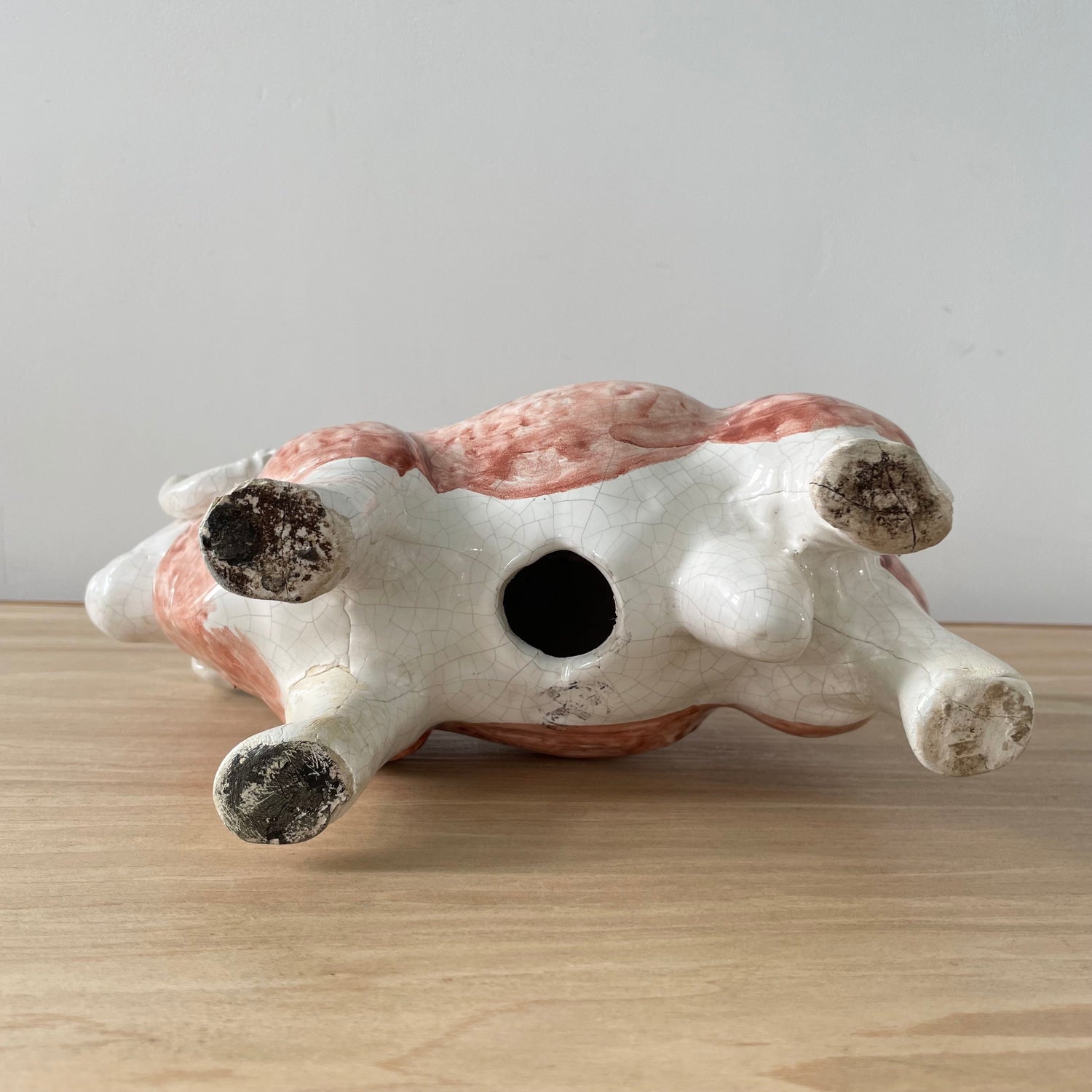 Original Antique Staffordshire Pottery Ram Figure – Butcher’s Shop Window Display c.1910