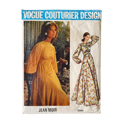 Vogue 2664 Womens Size 10 Jean Muir Dress FF