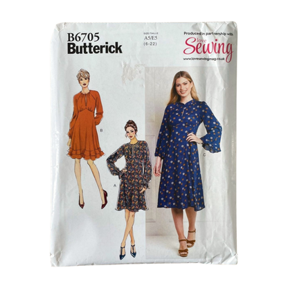 Butterick B6705 Womens Size 8-20 Dress FF