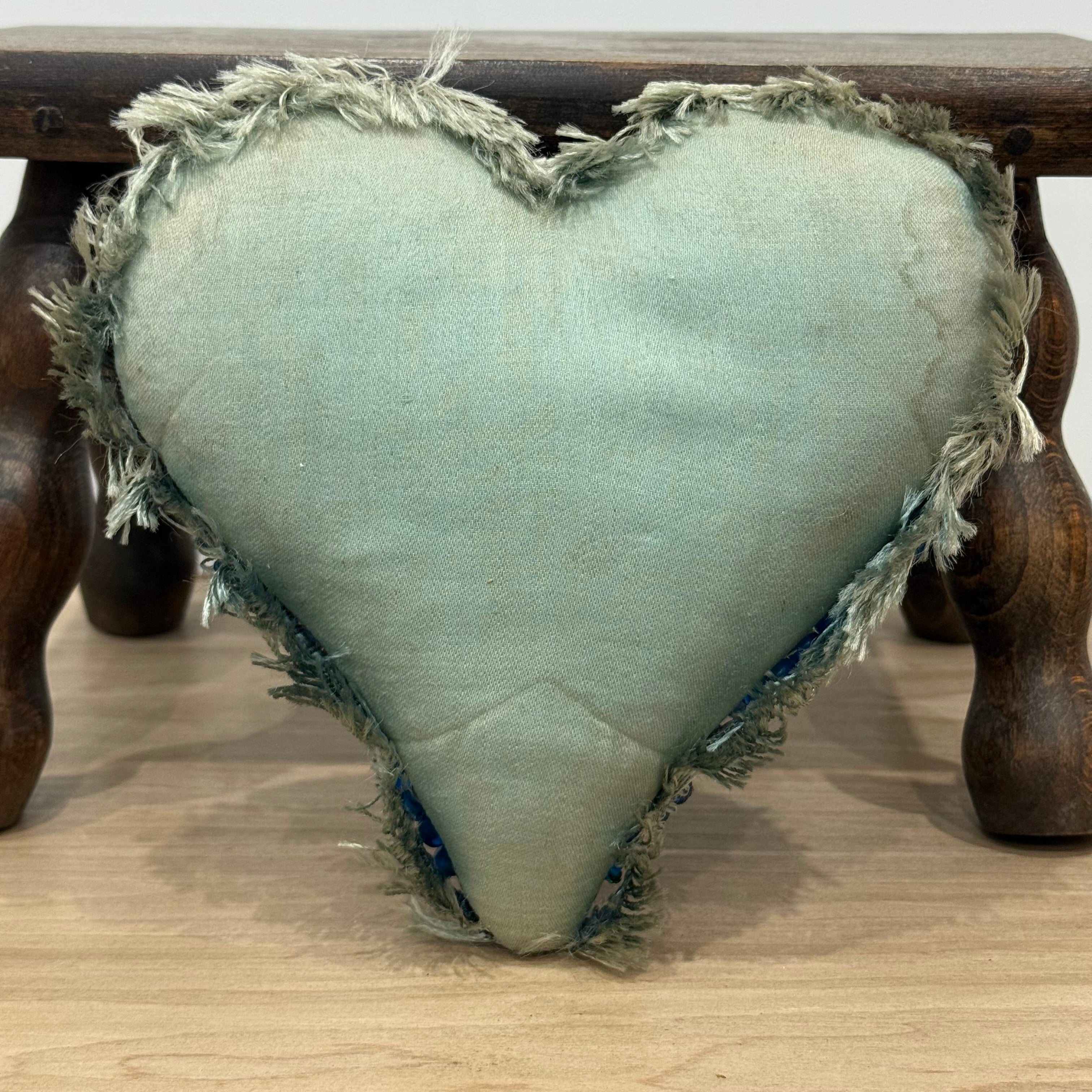 WW1 Beaded Heart Pin Cushion – Lincolnshire Regiment 10th Foot – Egypt Sphinx