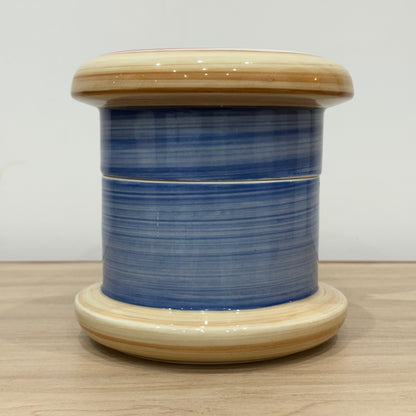 Vintage Dewhurst’s Sylko Thread Spool Ceramic Storage Jar – Hobbs Welch Design 1980