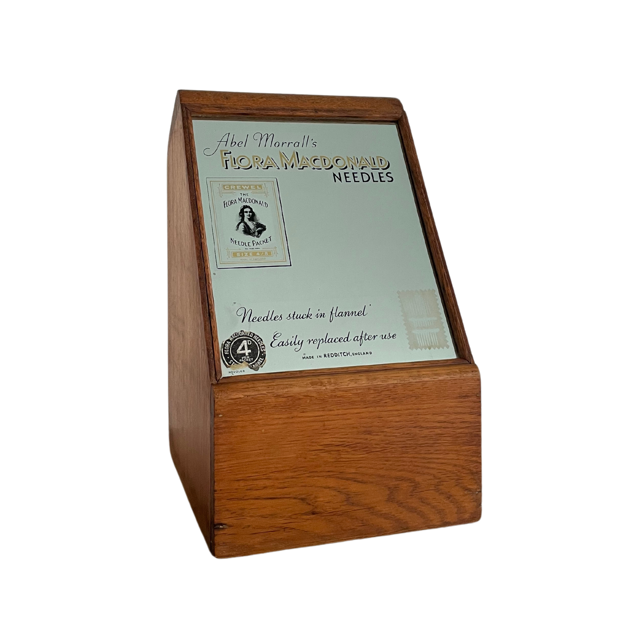 Vintage Flora Macdonald Needle Display Cabinet Abel Morrall Haberdashery Drawers