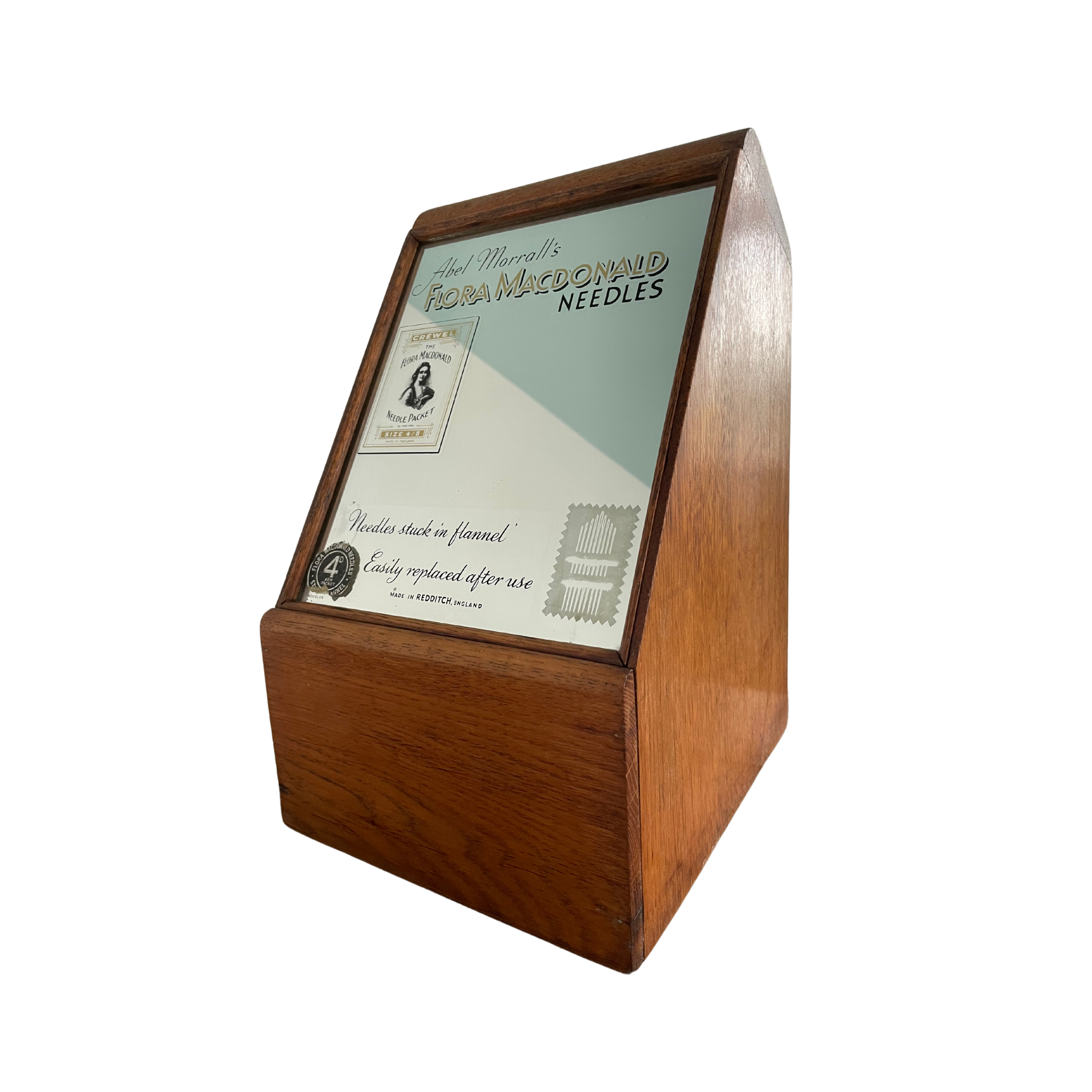 Vintage Flora Macdonald Needle Display Cabinet Abel Morrall Haberdashery Drawers