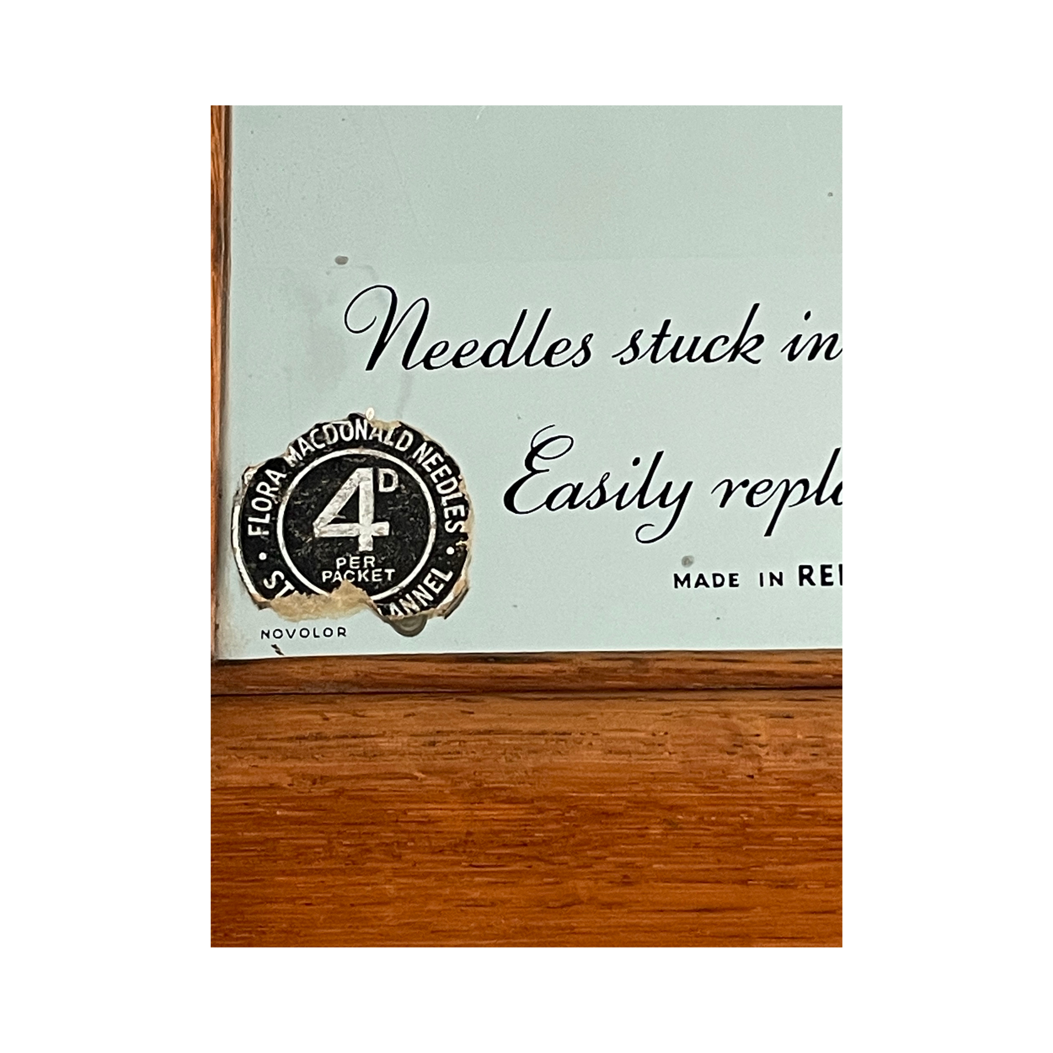 Vintage Flora Macdonald Needle Display Cabinet Abel Morrall Haberdashery Drawers