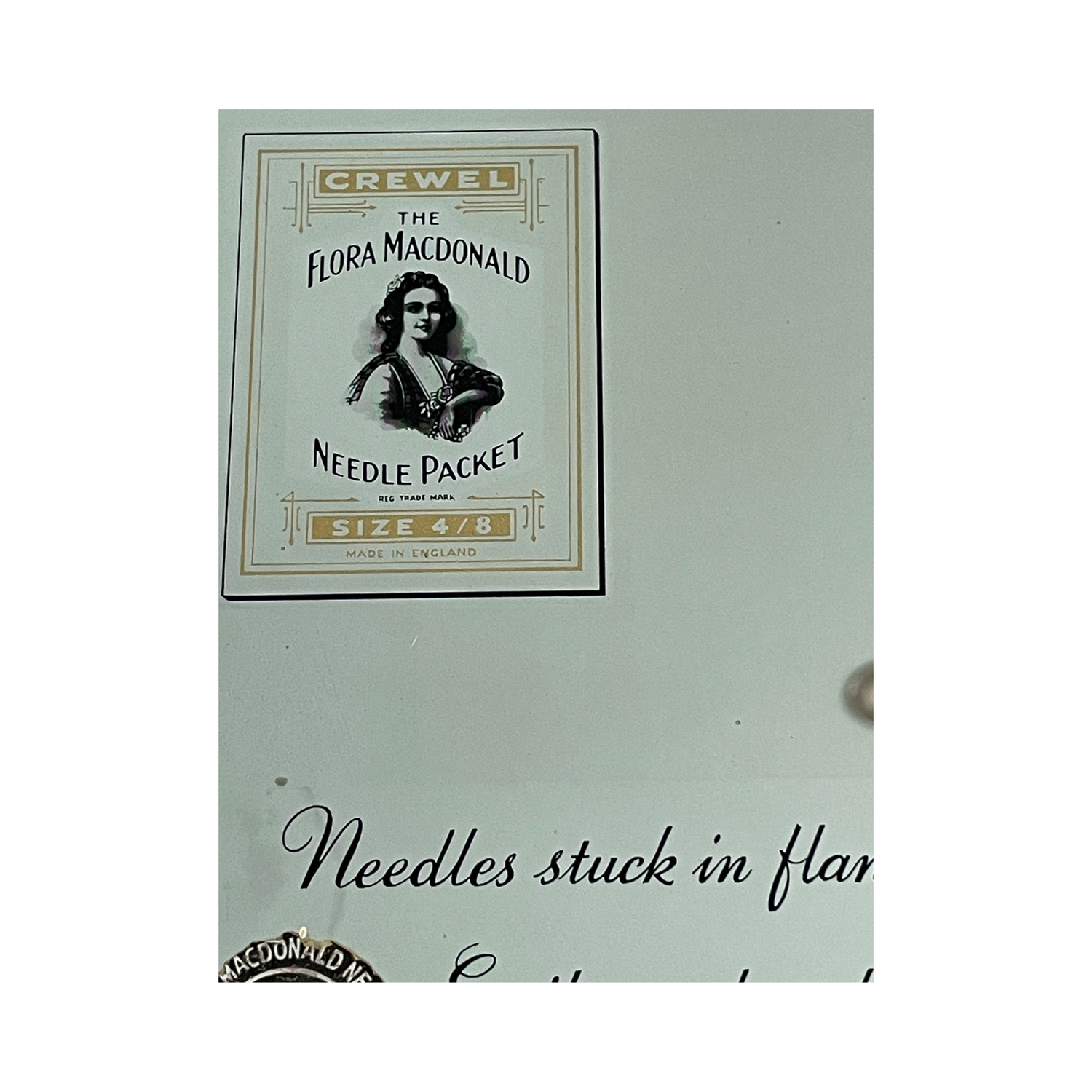 Vintage Flora Macdonald Needle Display Cabinet Abel Morrall Haberdashery Drawers